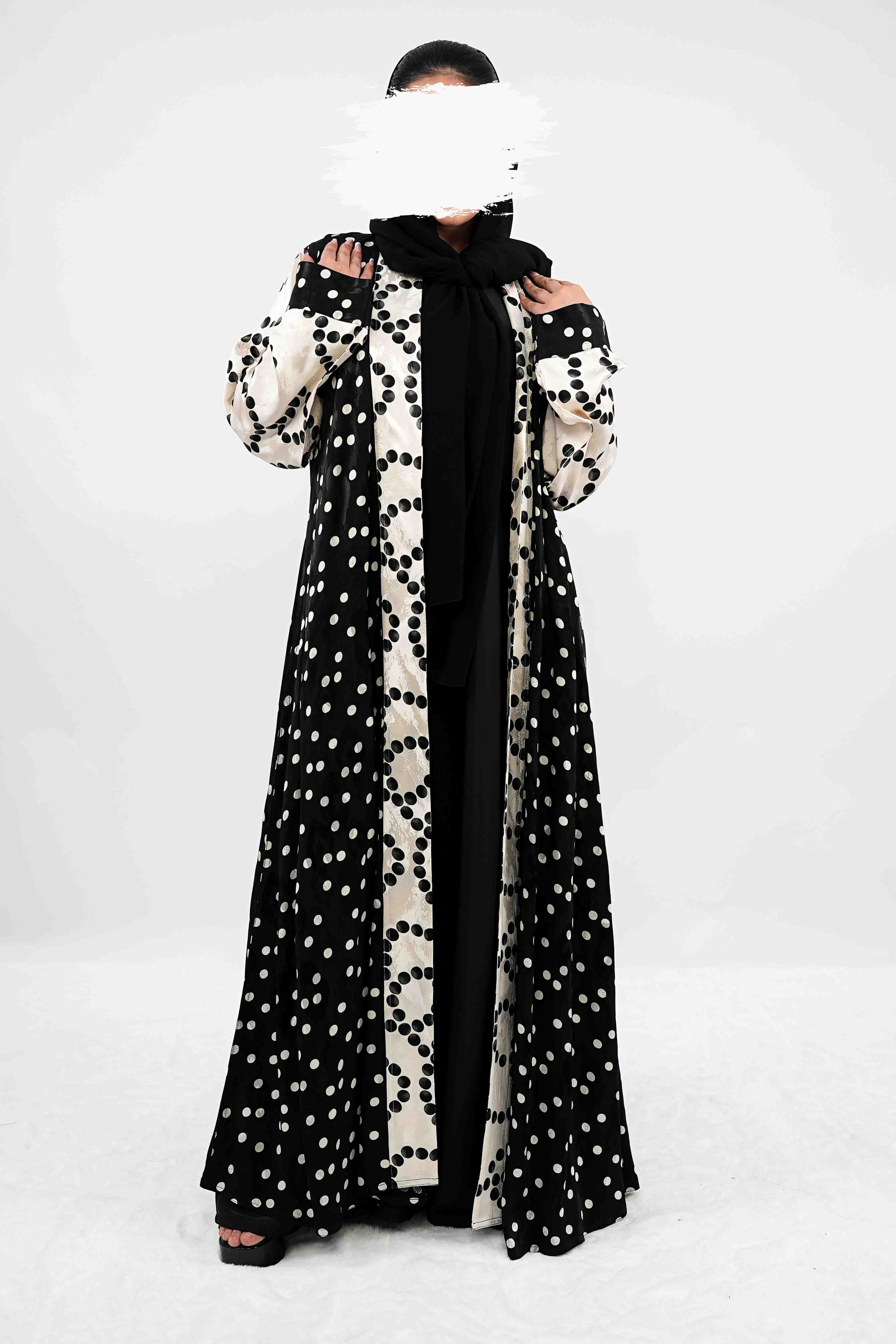 BE Mosaic Polka Fusion Abaya 029 BE