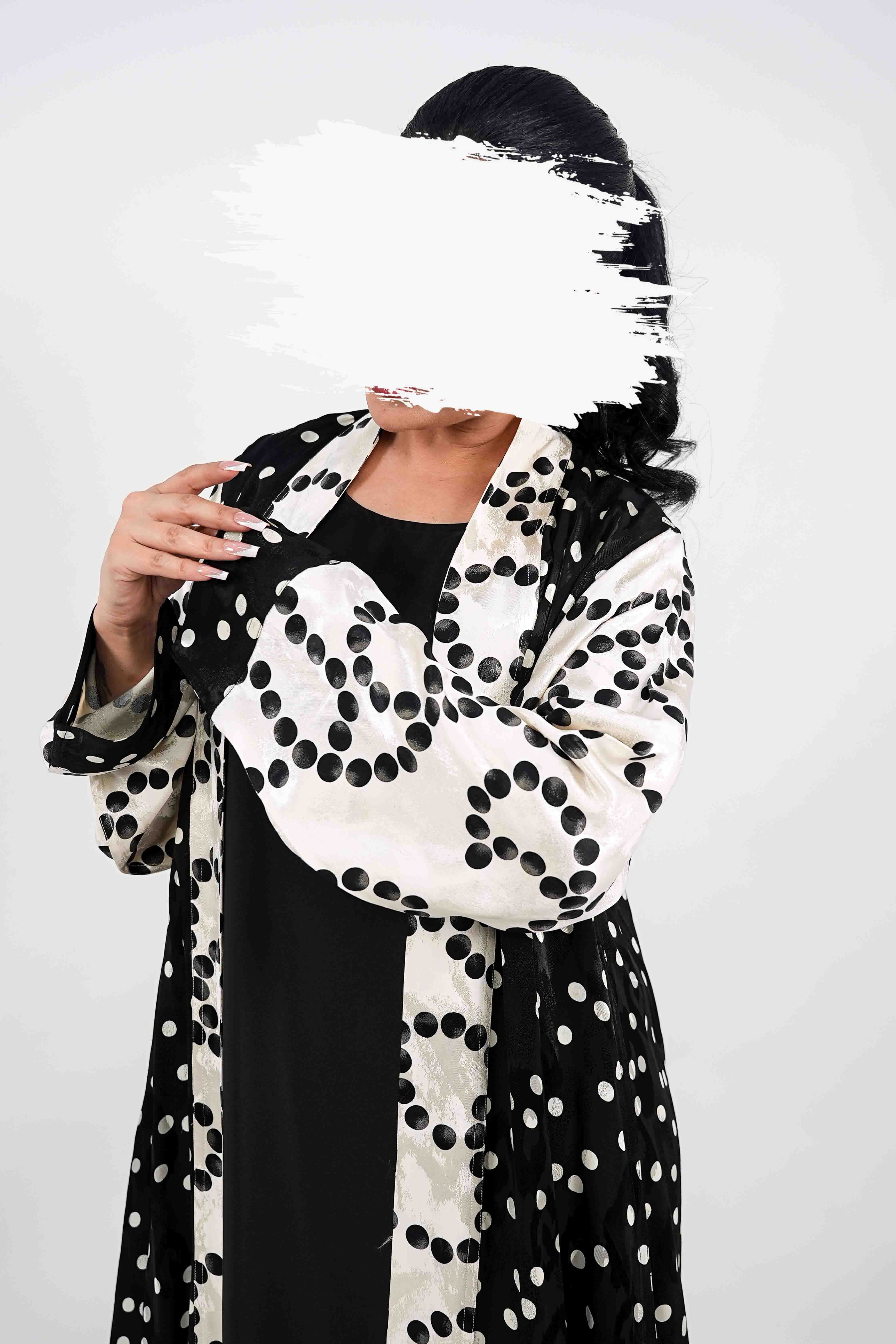 BE Mosaic Polka Fusion Abaya 029 BE