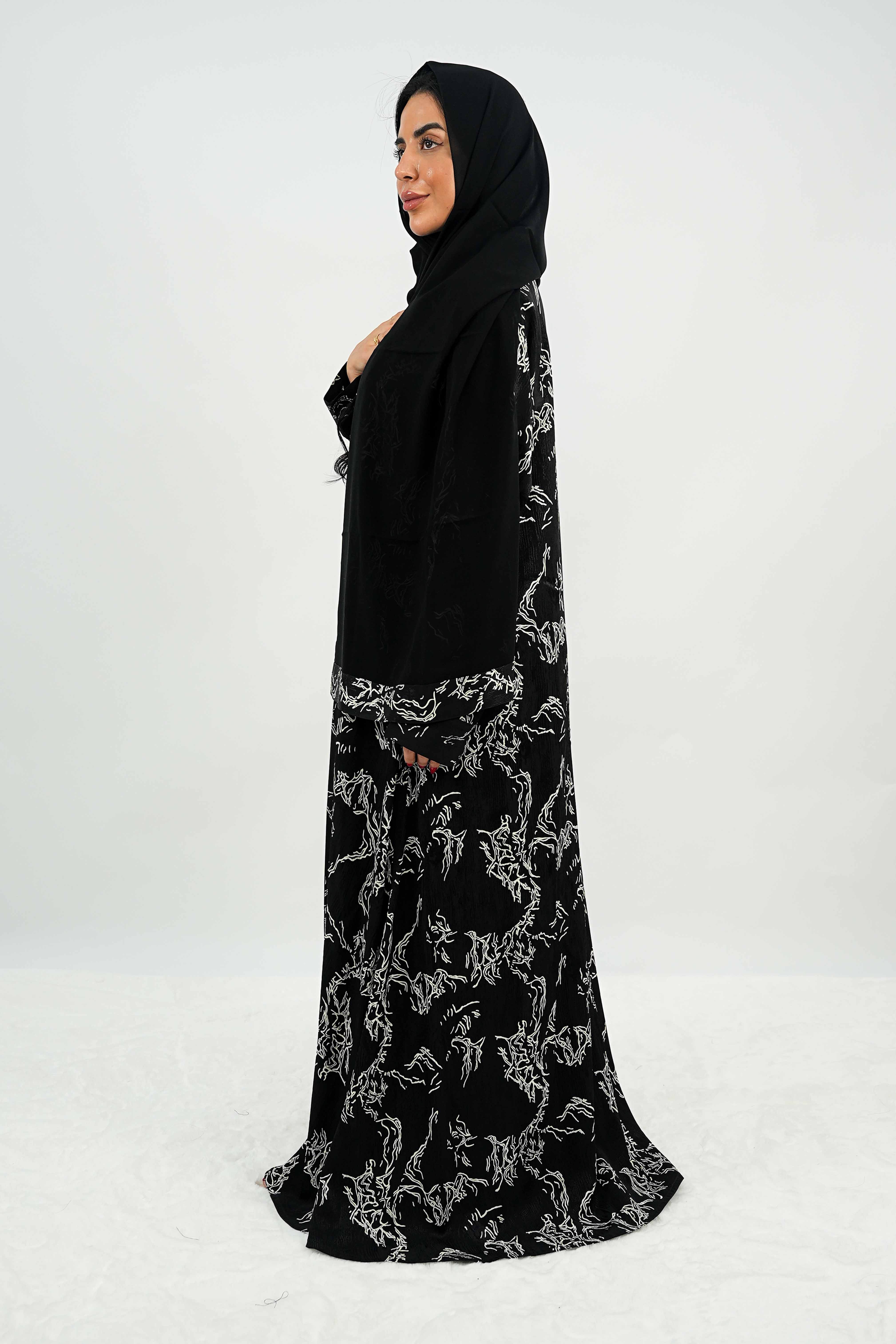BE Midnight Graphique Abaya 031 BE