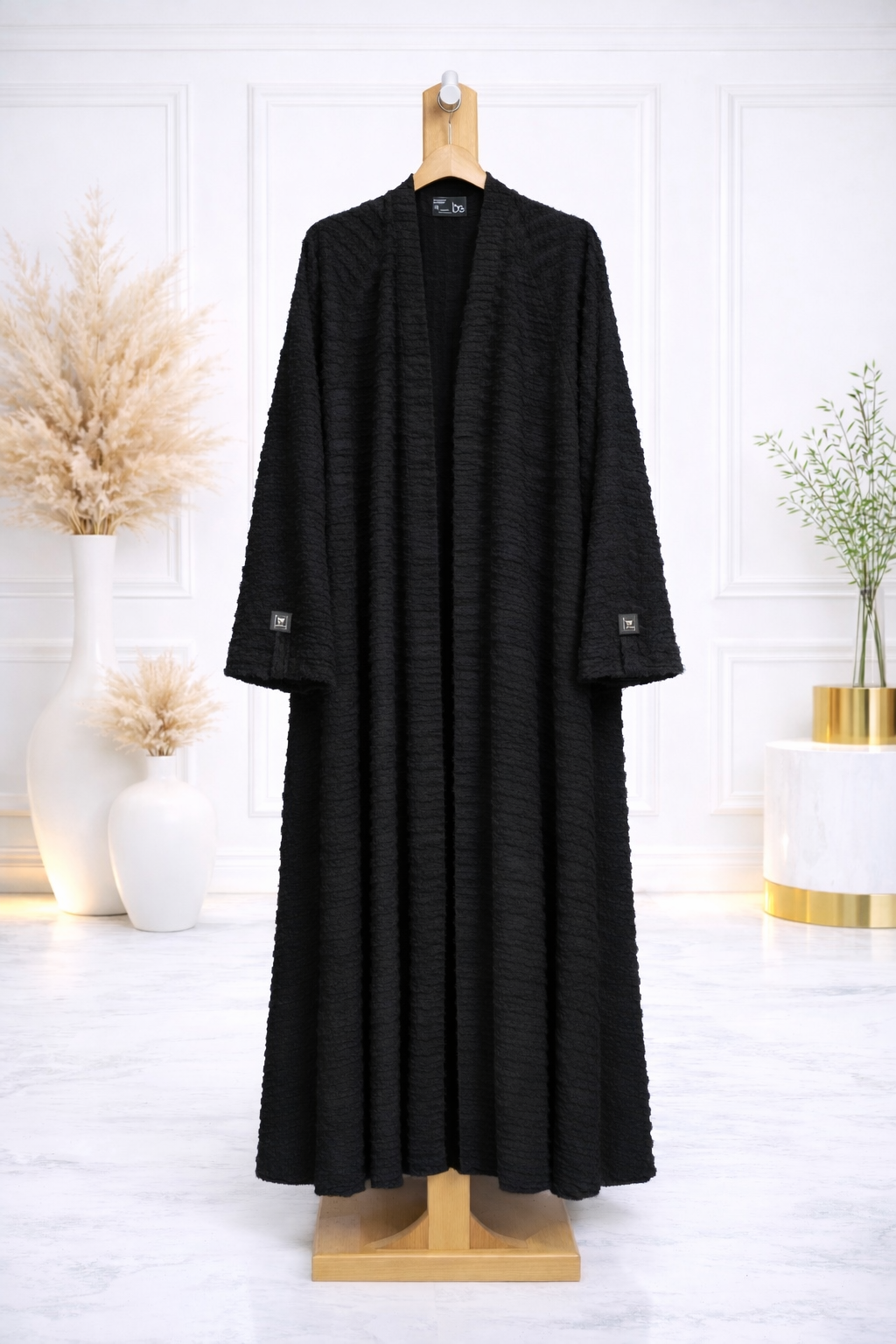 عباية شيفون مجعد دبل كلوش | Double closh Crash shiffon