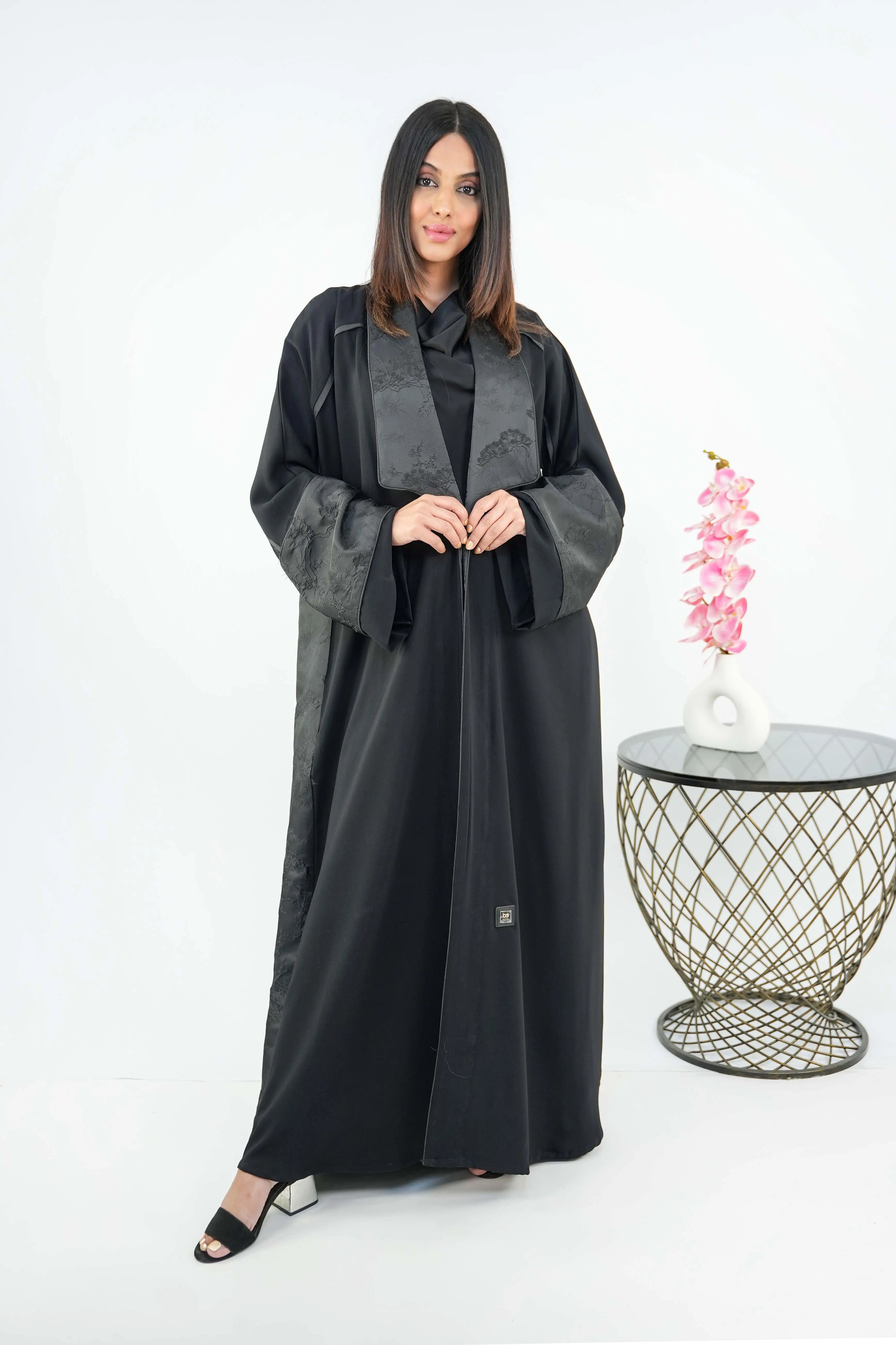 BE Jackard flower Abaya 197 BE