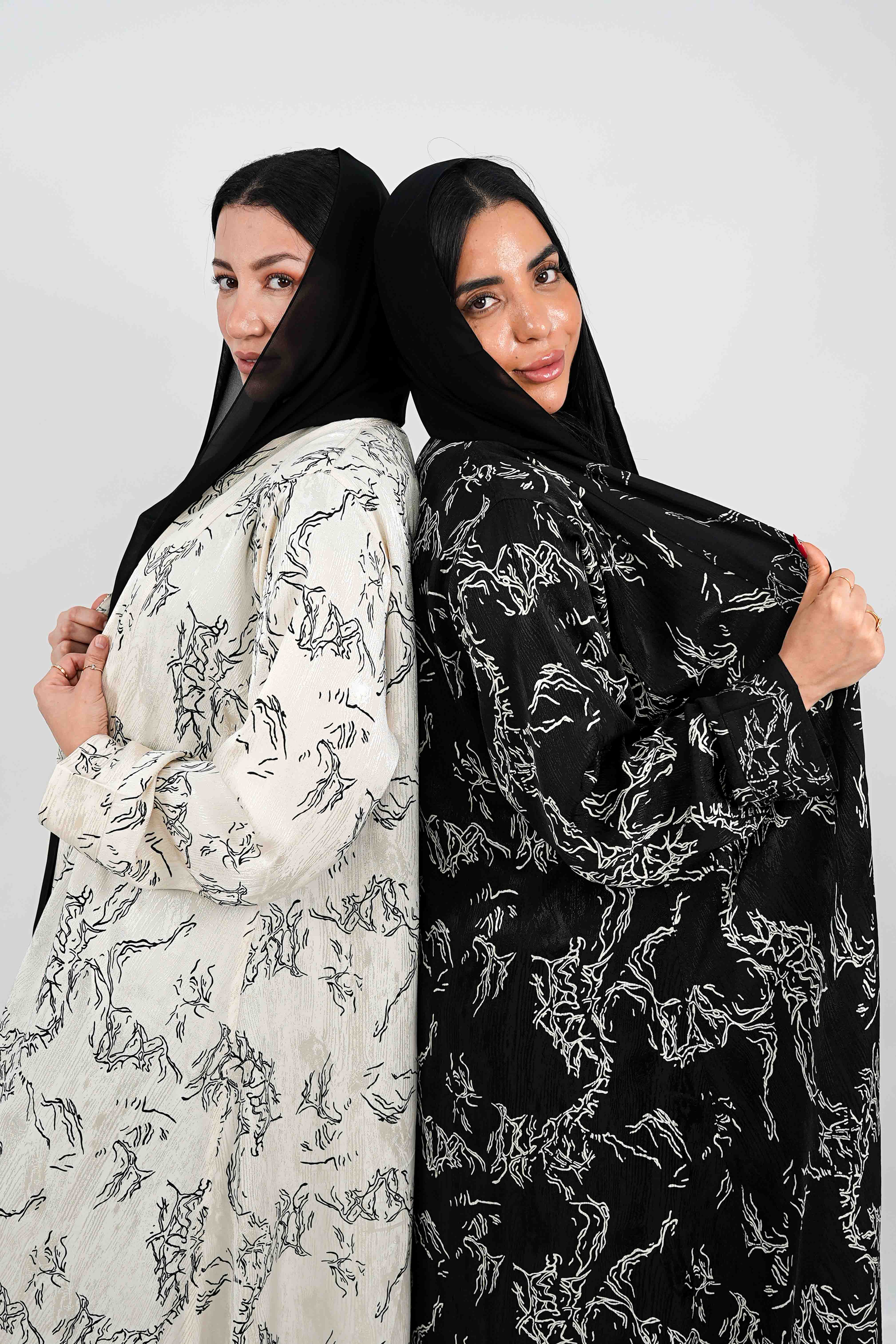 BE Aria Marble Textured Abaya 030 BE