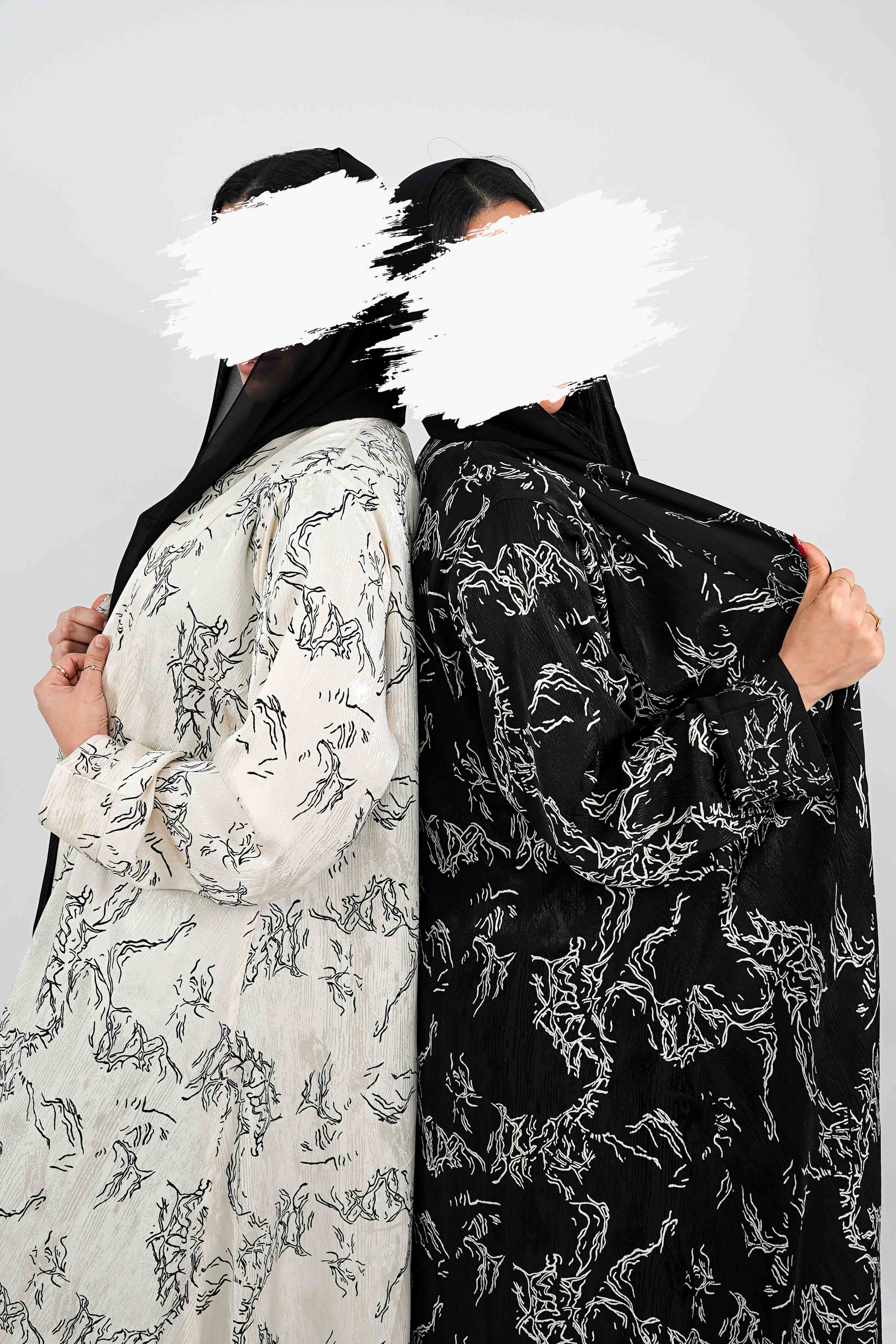 BE Aria Marble Textured Abaya 030 BE