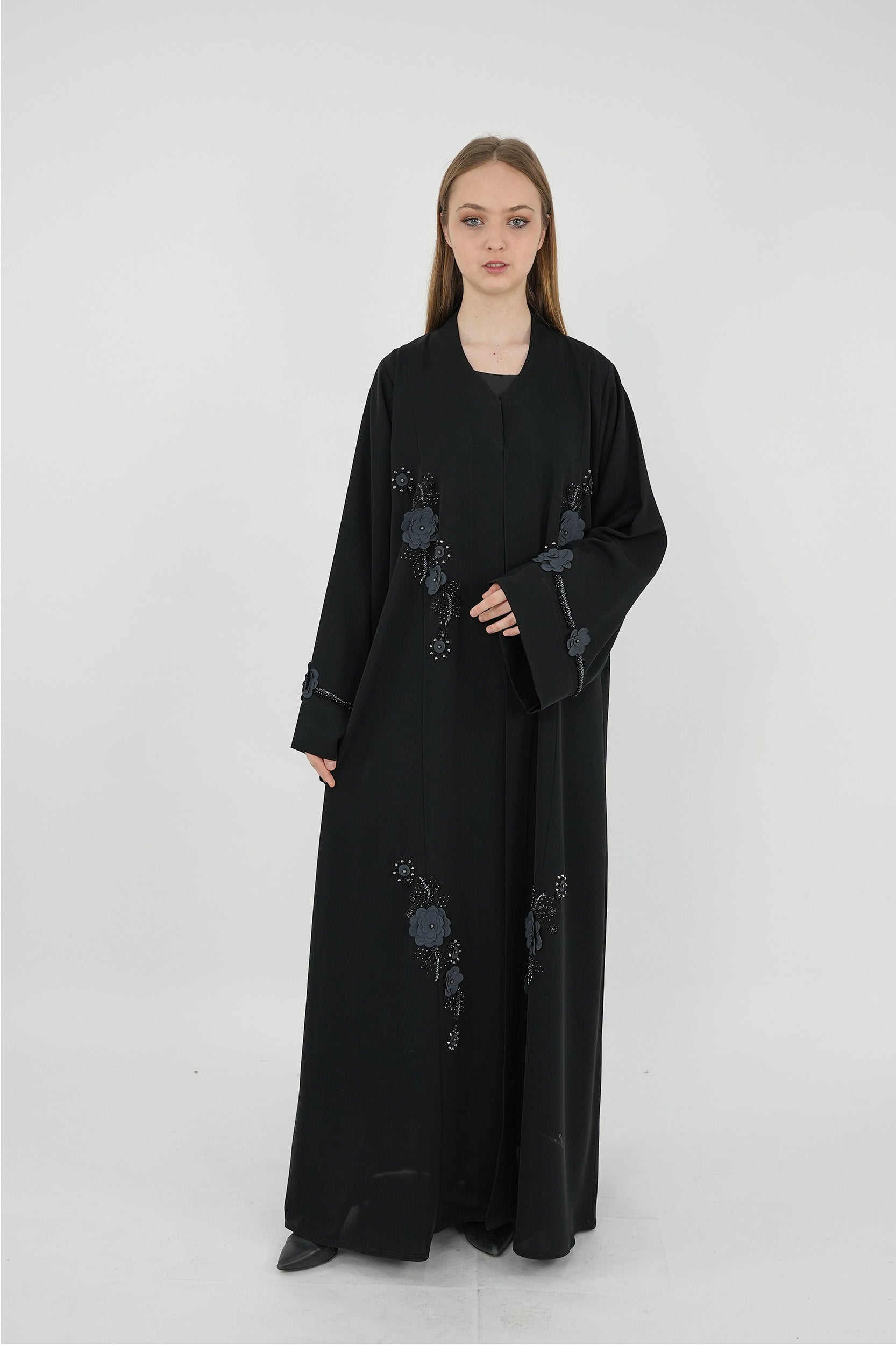 Hand Embroidery Work Abaya