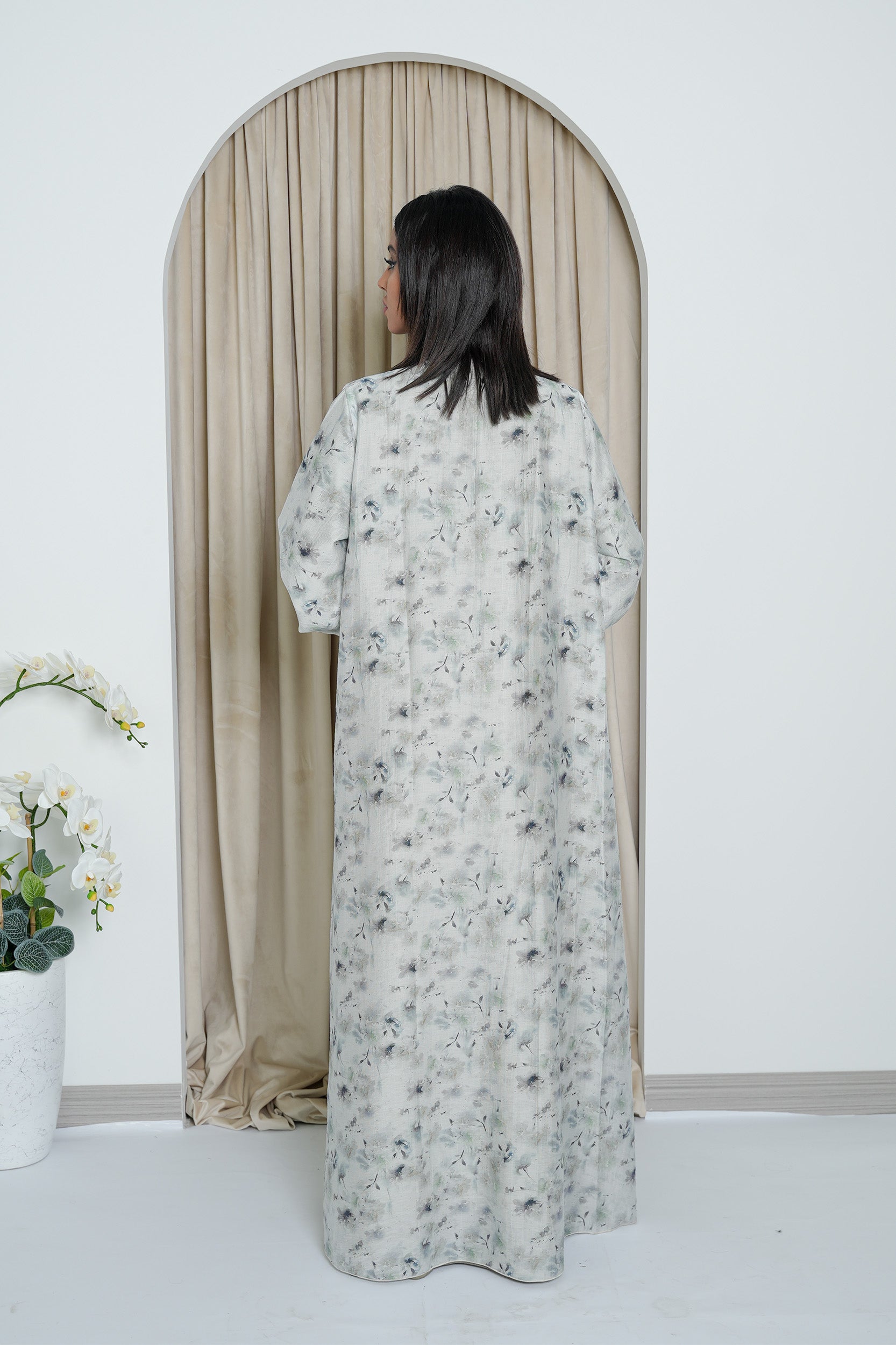 Double Face Printed Abaya