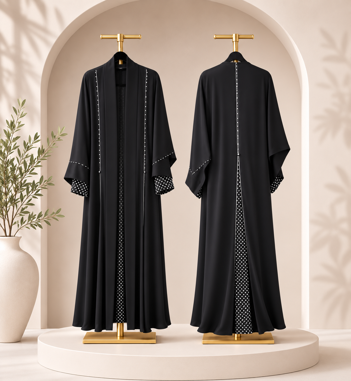 BE Polka Dot Abaya BE