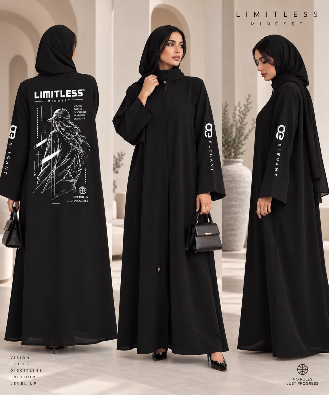 BE Limitless Mindset Abaya BE