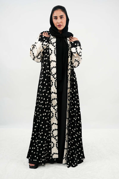 BE Mosaic Polka Fusion Abaya 029 BE