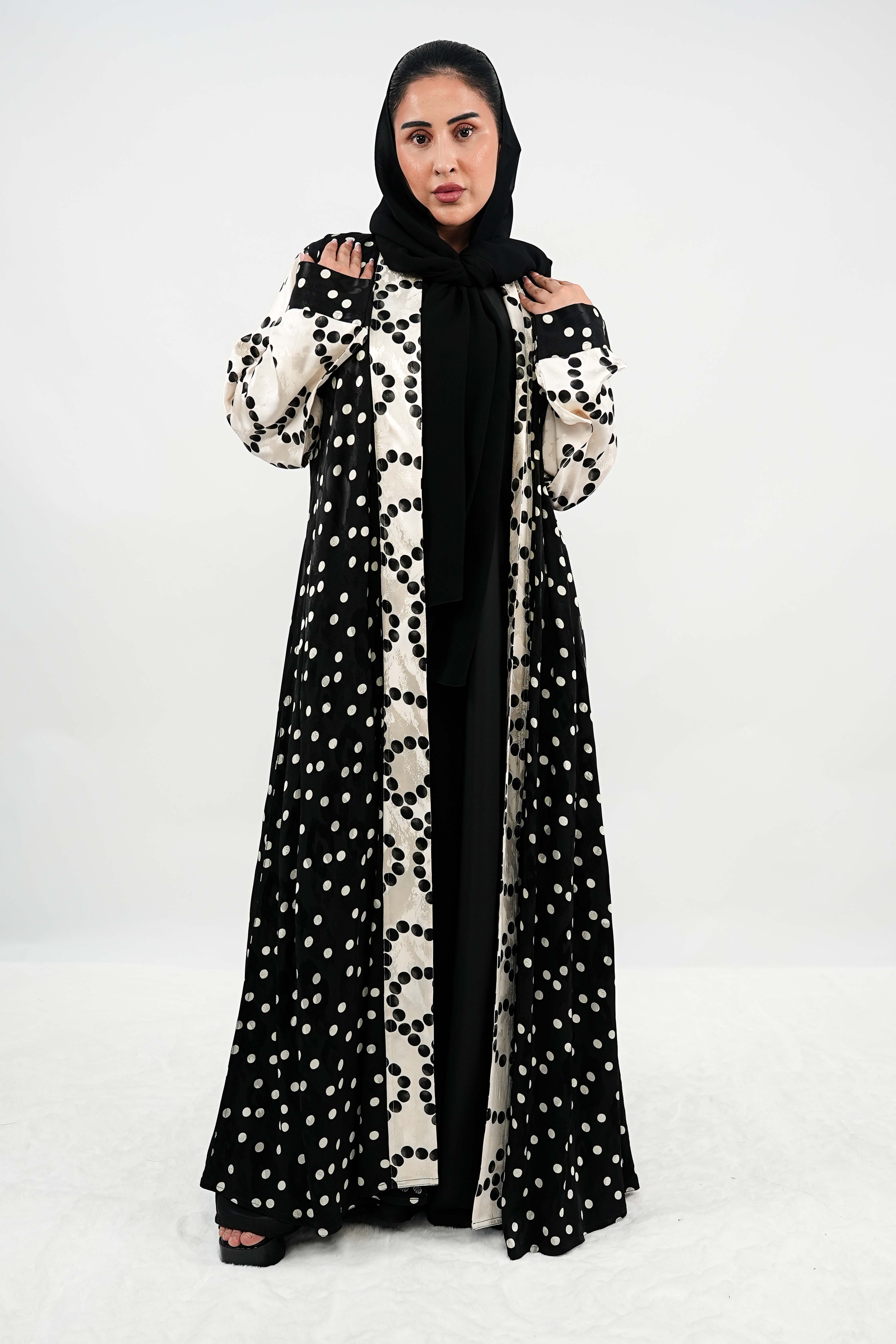 BE Mosaic Polka Fusion Abaya 029 BE