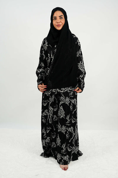 BE Midnight Graphique Abaya 031 BE