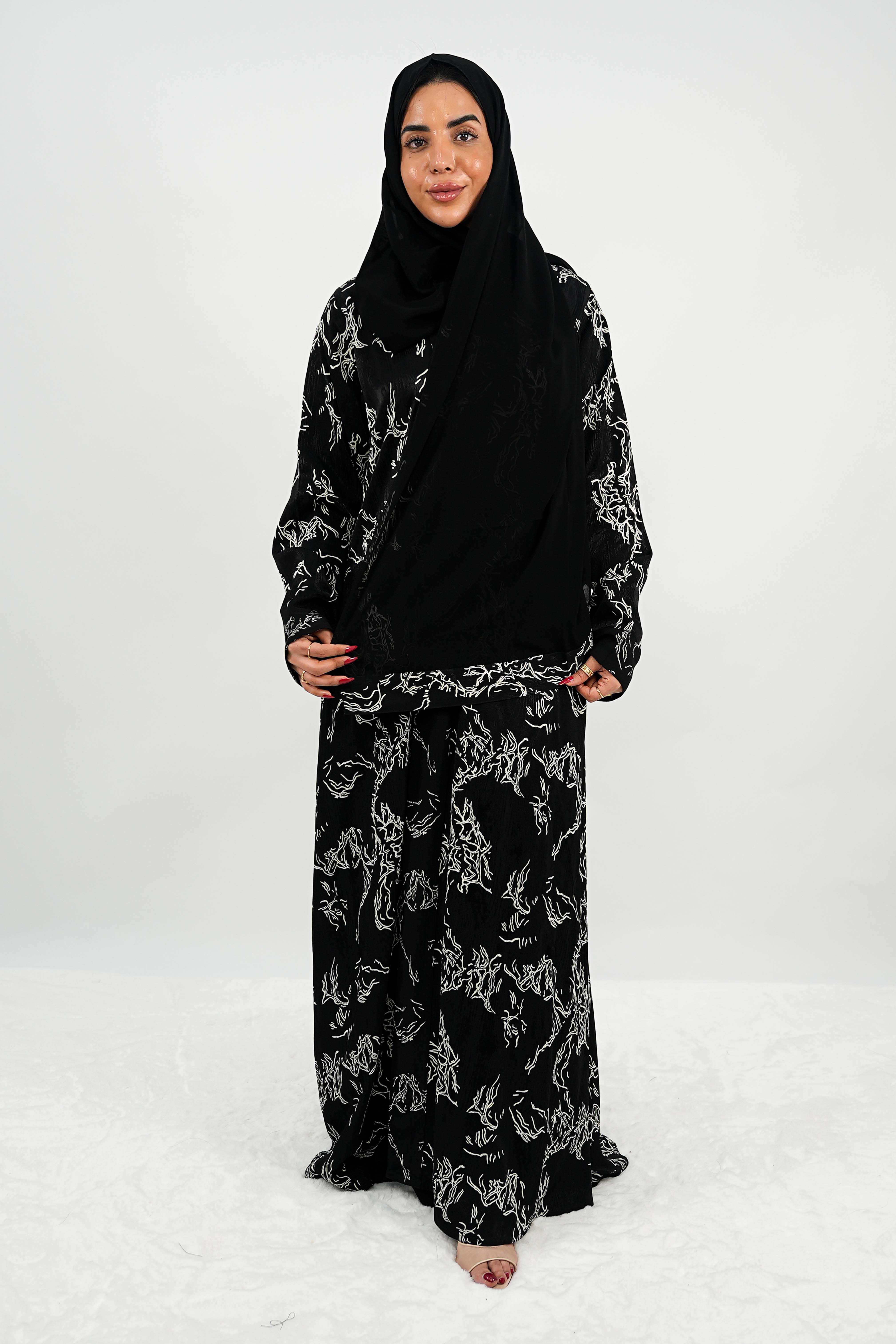 BE Midnight Graphique Abaya 031 BE