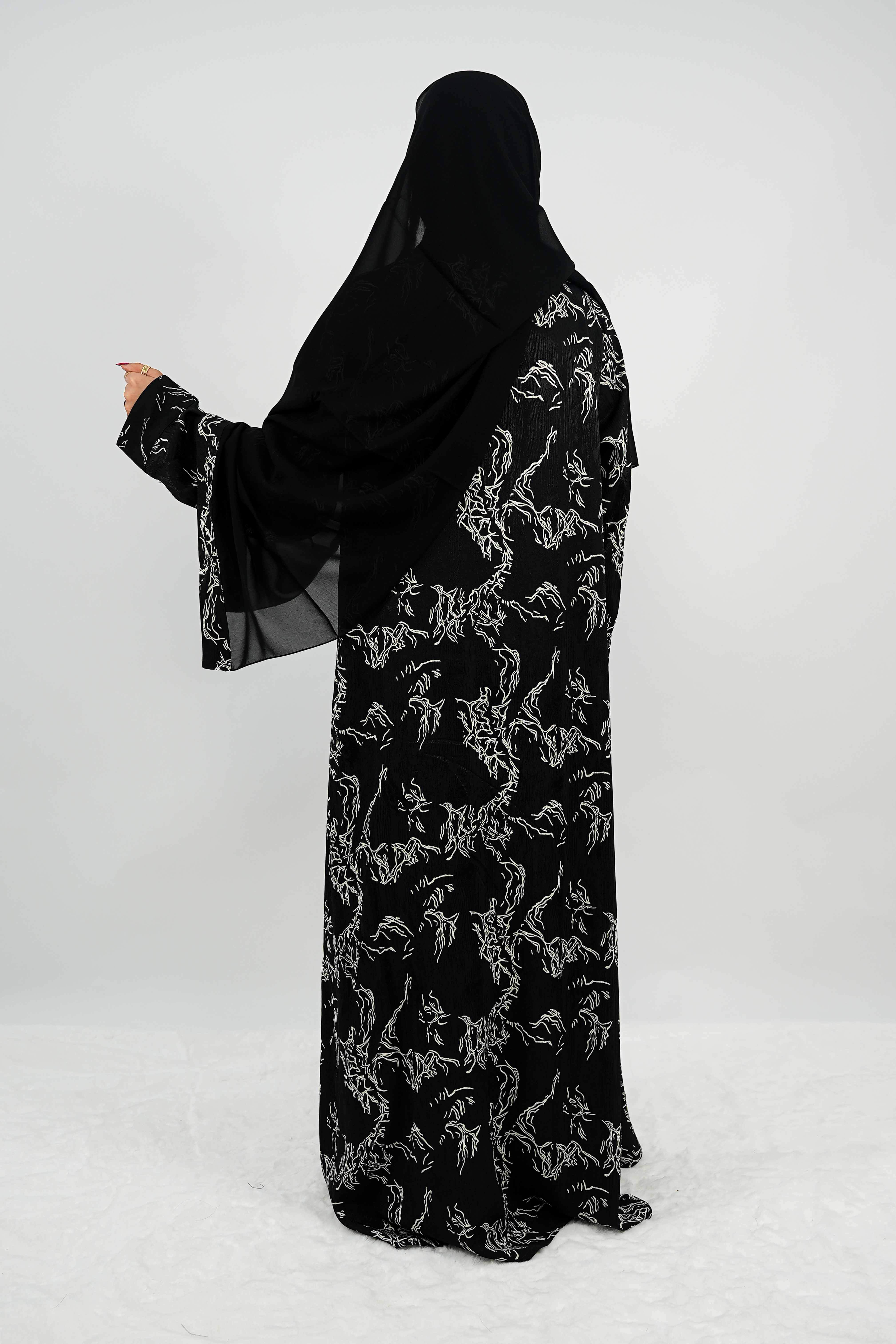 BE Midnight Graphique Abaya 031 BE