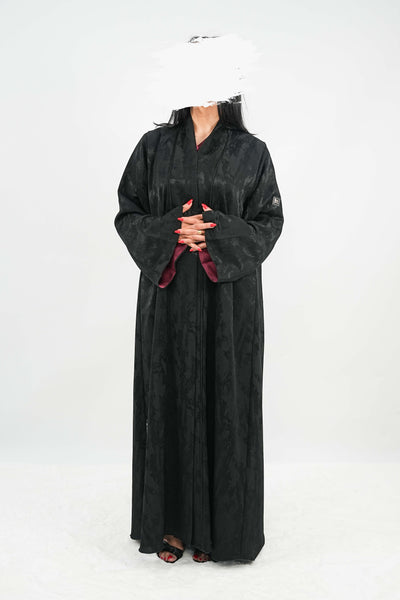 BE Midnight Jacquard Abaya 037 BE