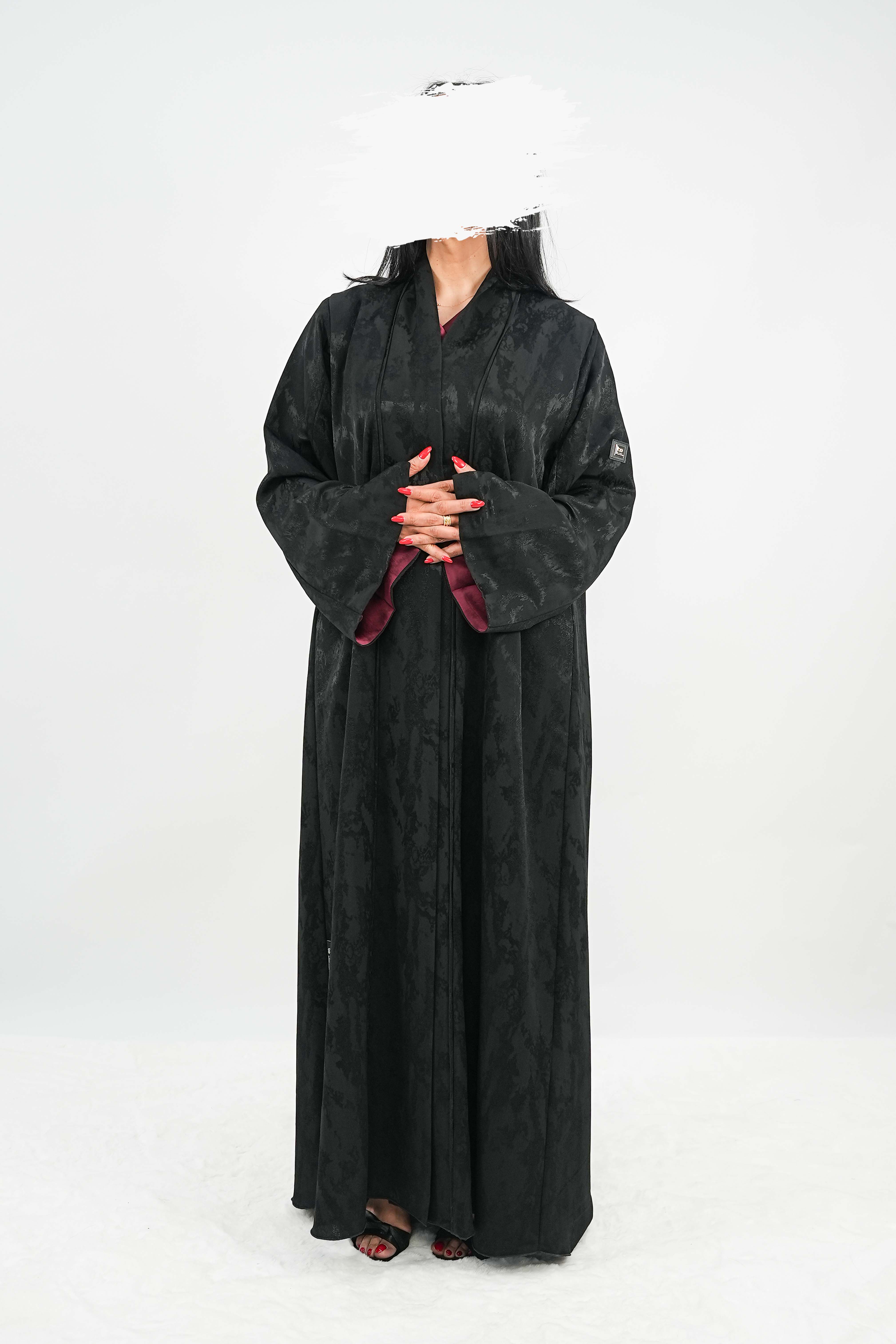 BE Midnight Jacquard Abaya 037 BE