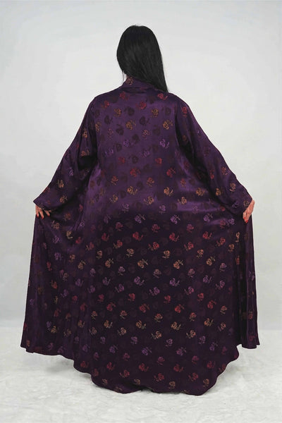 BE Multicolored Floral Jacquard Abaya 032 BE