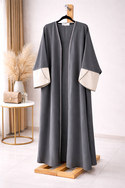 BE COLOR PLAIN ABAYA 0170