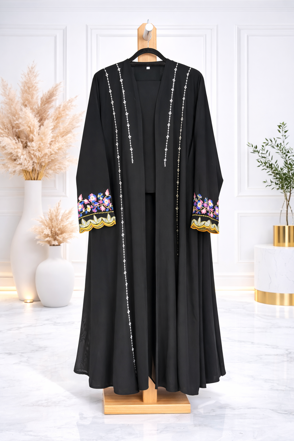 BE  Embroidered Abaya 084