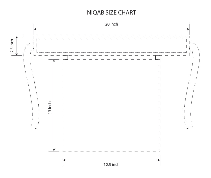 73 Nakab White label|نقاب بشعار أبيض