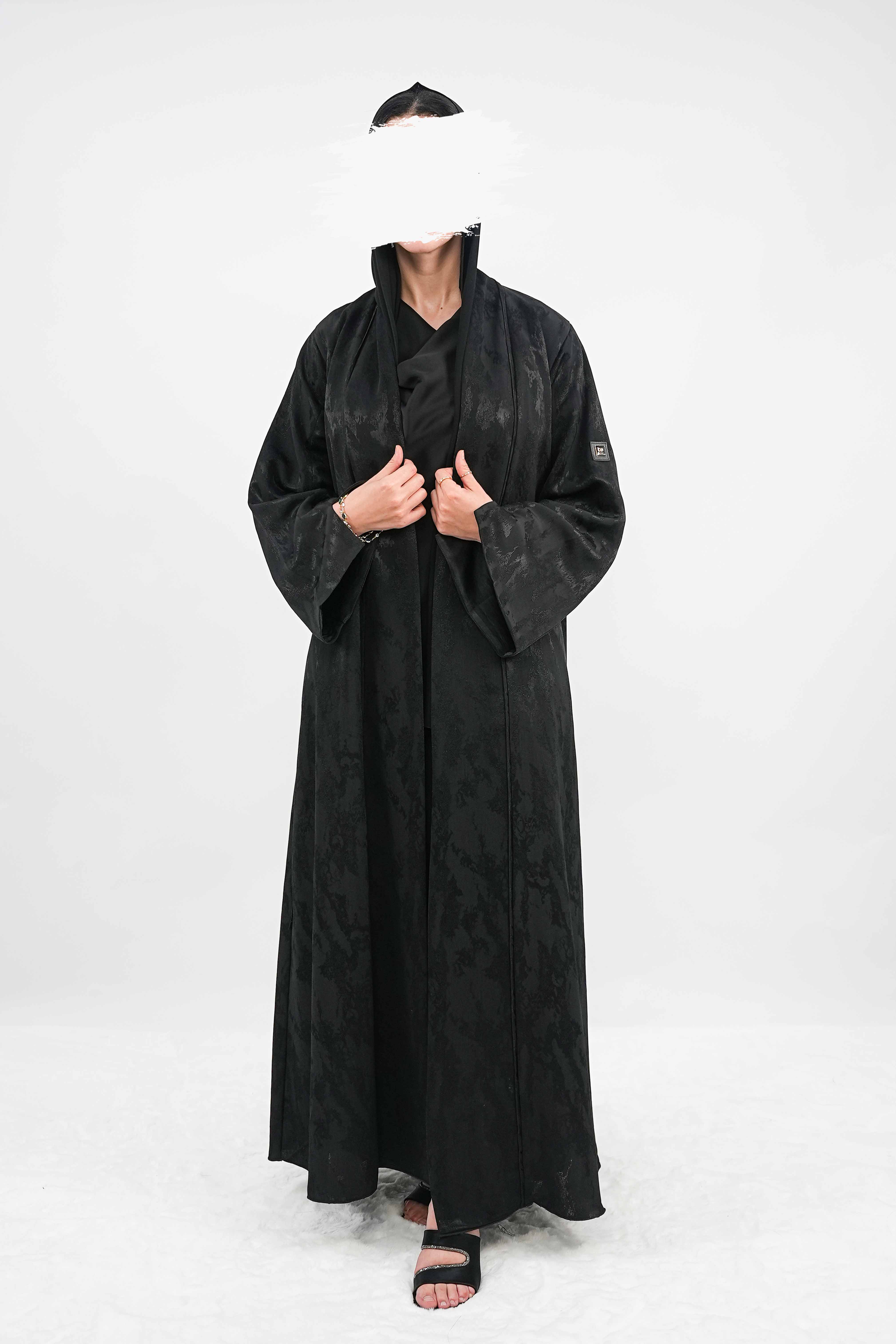 BE Onyx Jacquard Abaya 038 BE