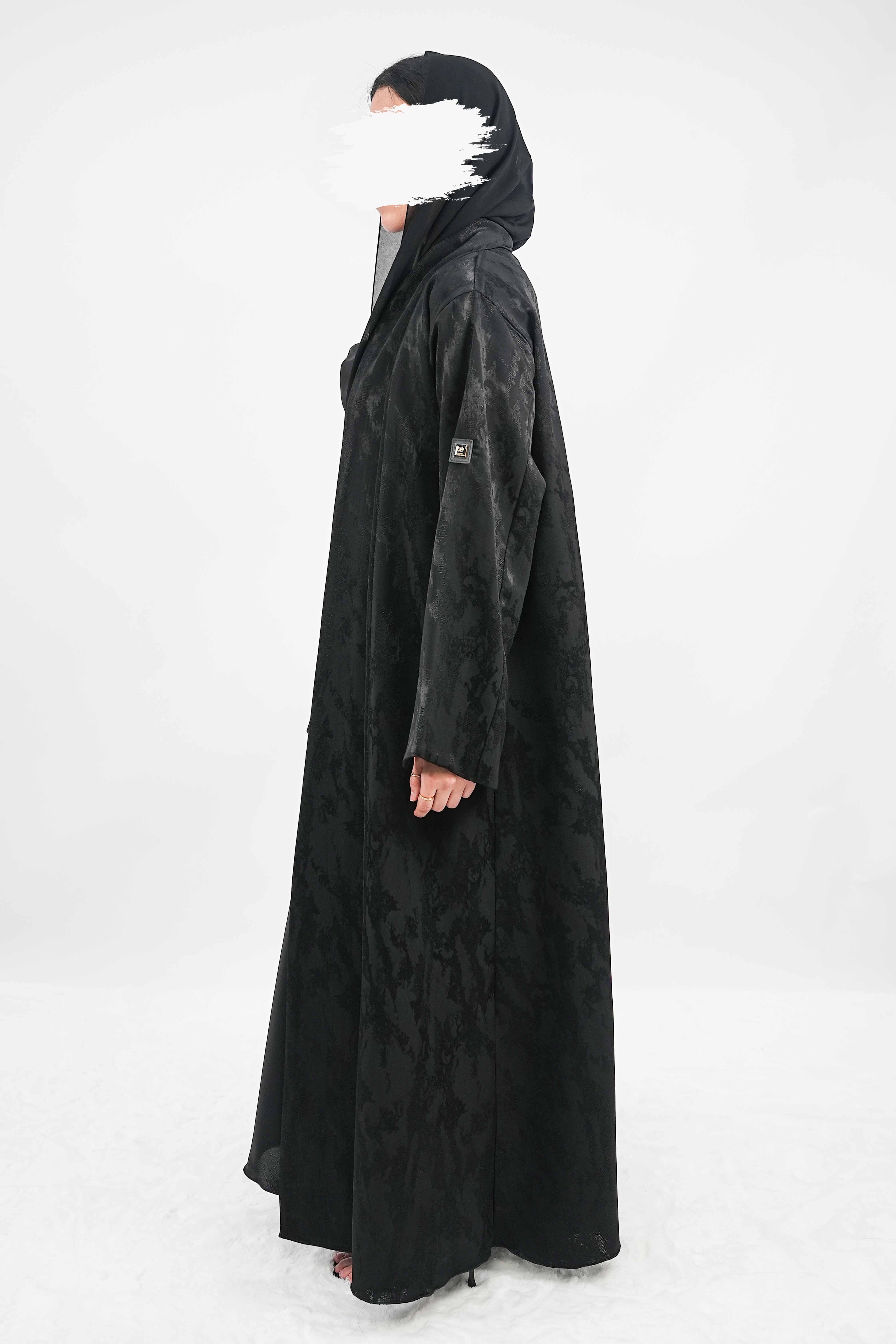 BE Onyx Jacquard Abaya 038 BE