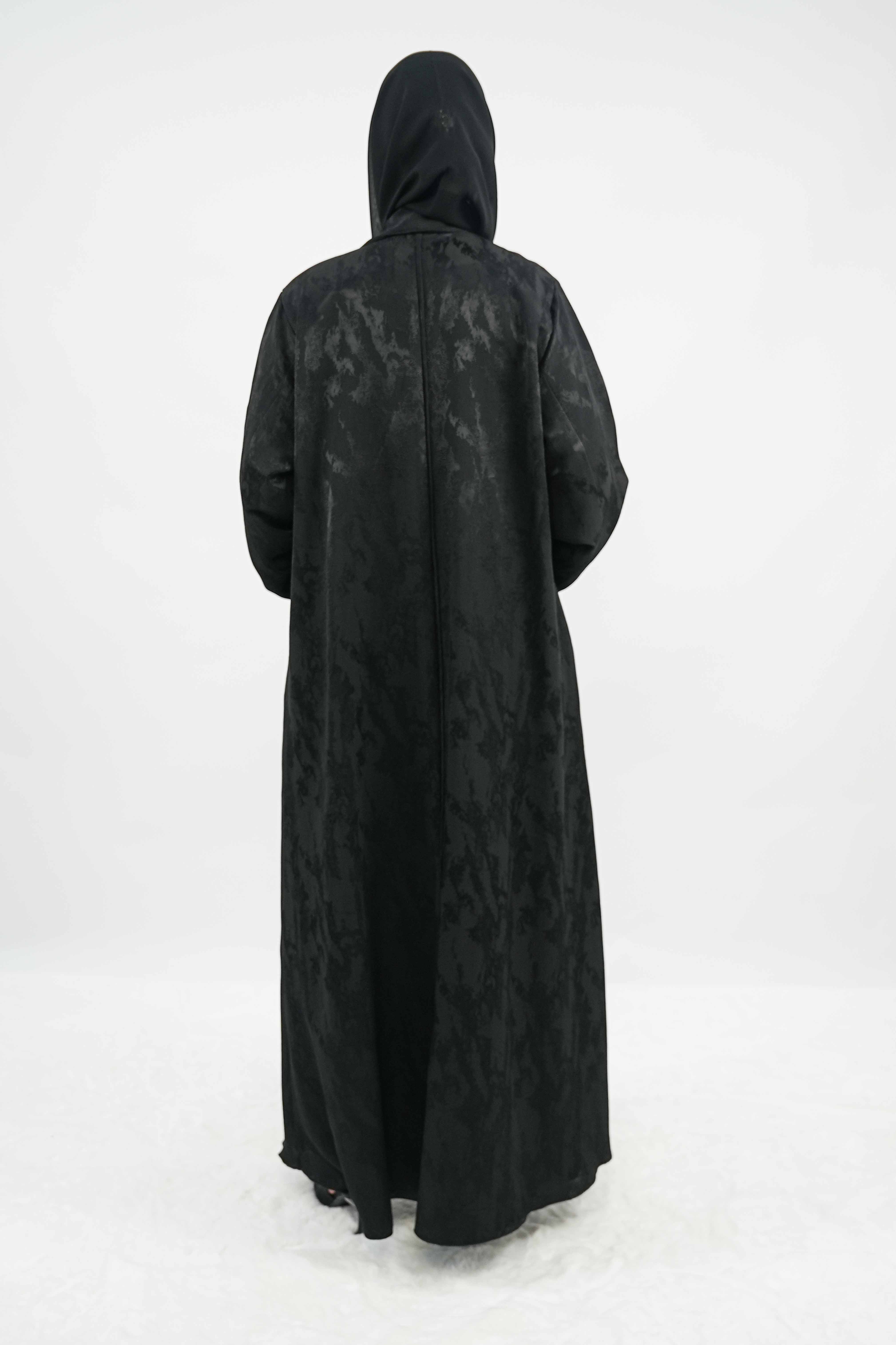 BE Onyx Jacquard Abaya 038 BE
