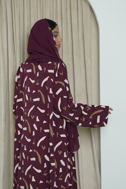 Reversible Printed Abaya