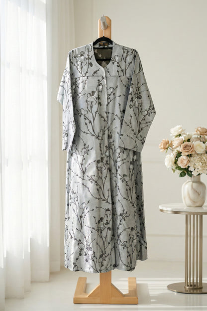 Botanical Print Abaya