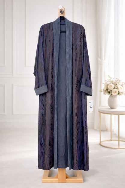 Textured Marble Open Abaya
