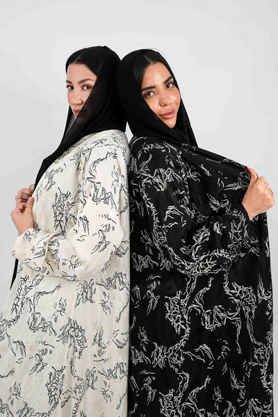 BE Aria Marble Textured Abaya 030 BE