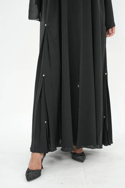 BE Crystal Button Abaya BE