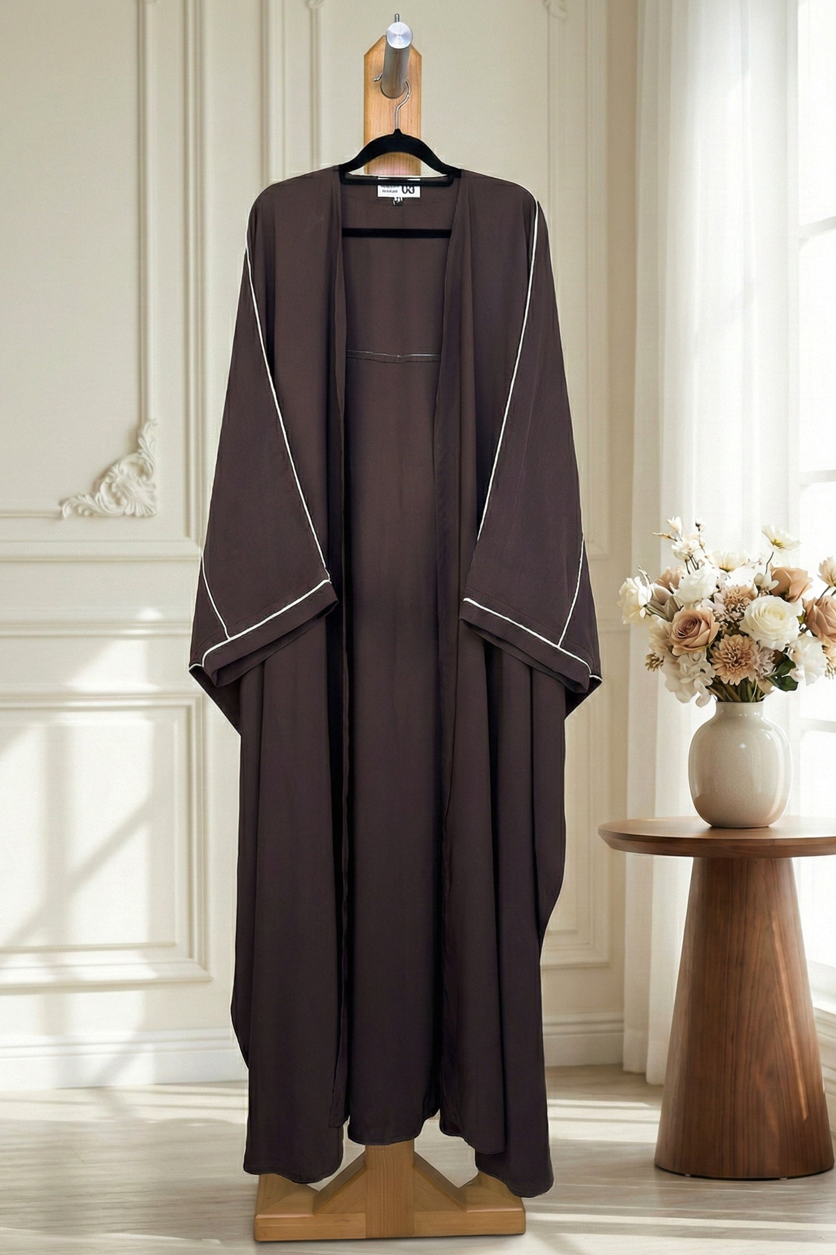 BE COLOR PLAIN ABAYA 084