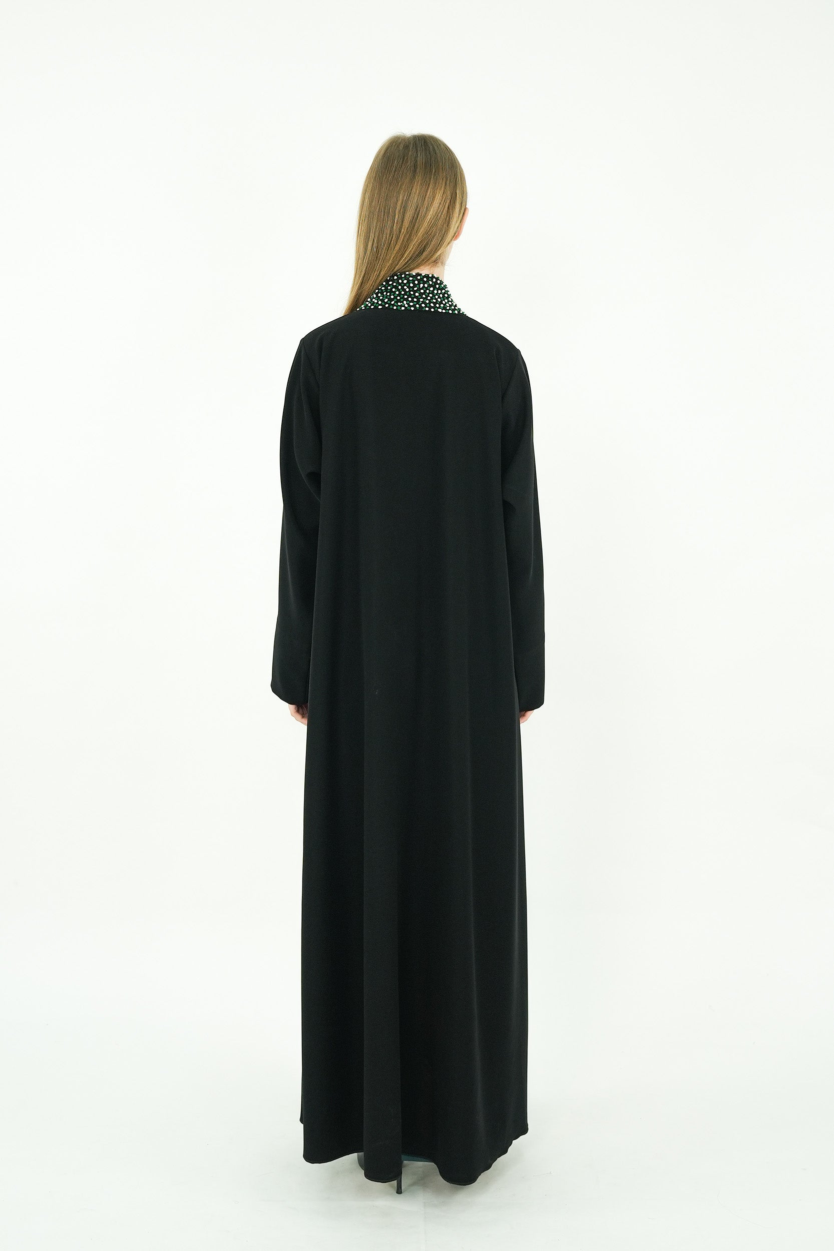 Beads Work Abaya