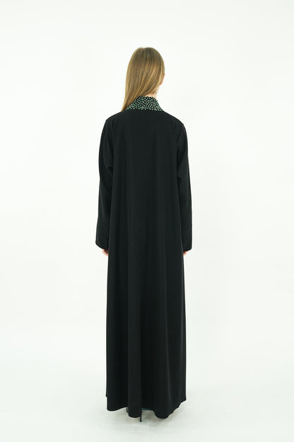 Beads Work Abaya
