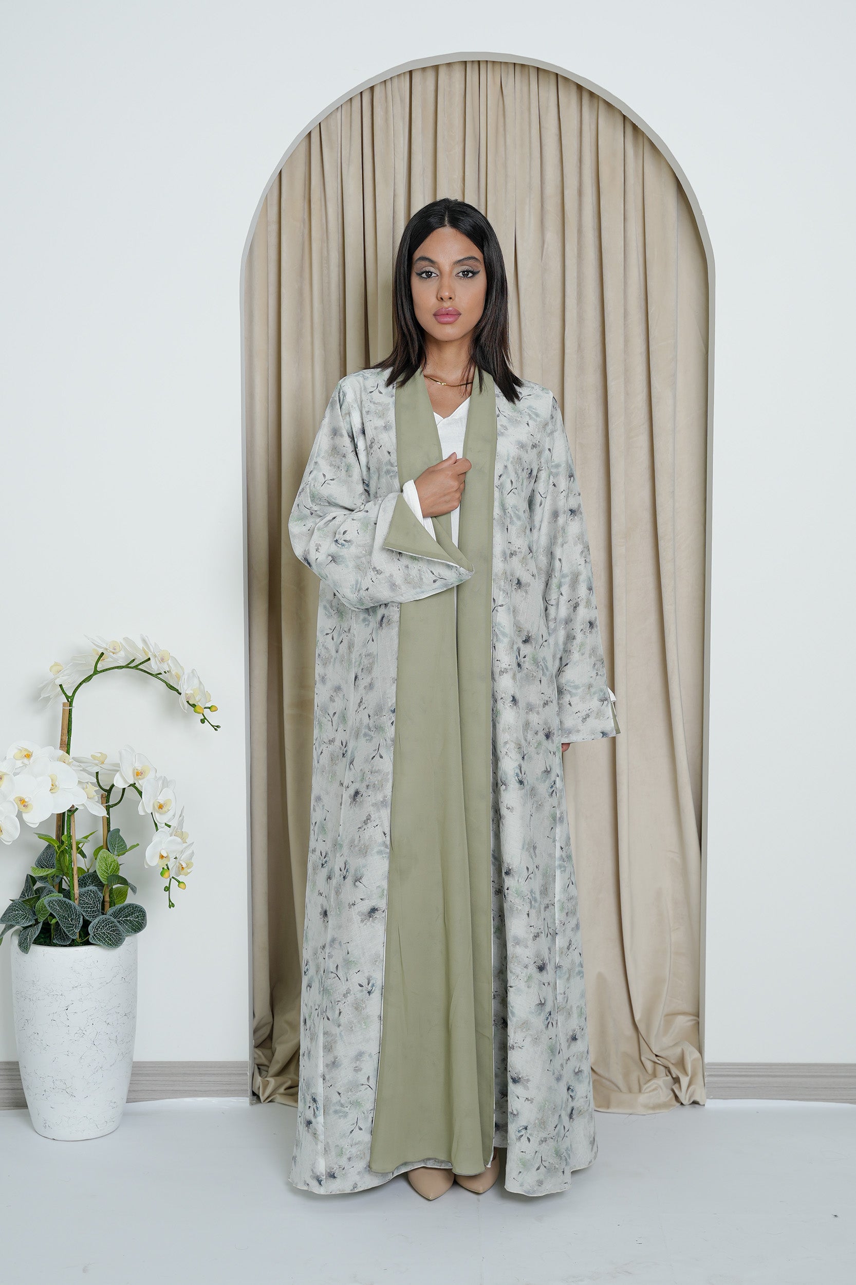 Double Face Printed Abaya