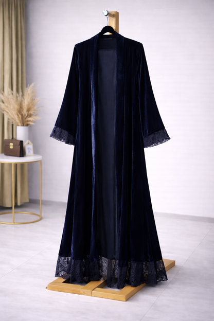 Velvet Abaya |مخمل عباية بالدانتيل