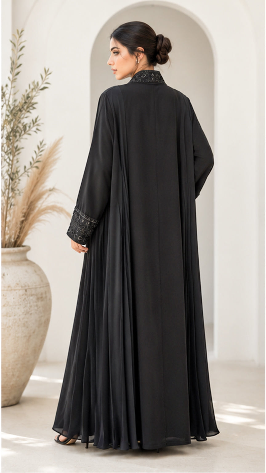 BE Noir Baroque Abaya BE