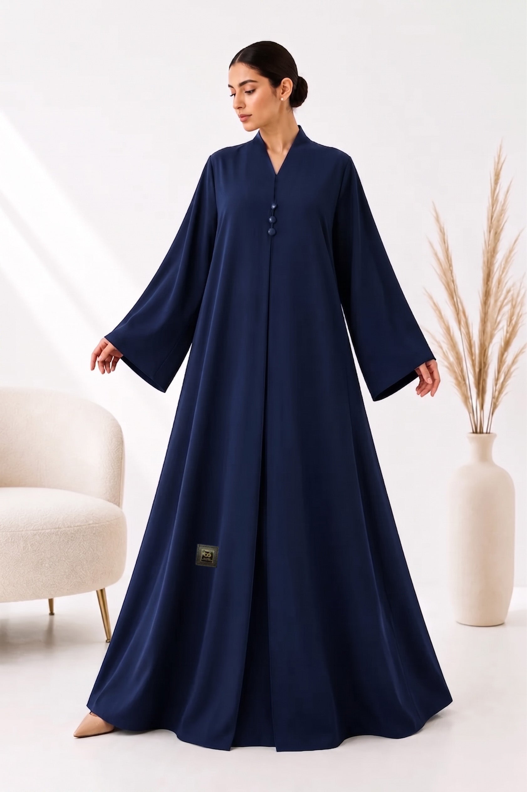 BE Talia Button-Detail Color Abaya 023 BE