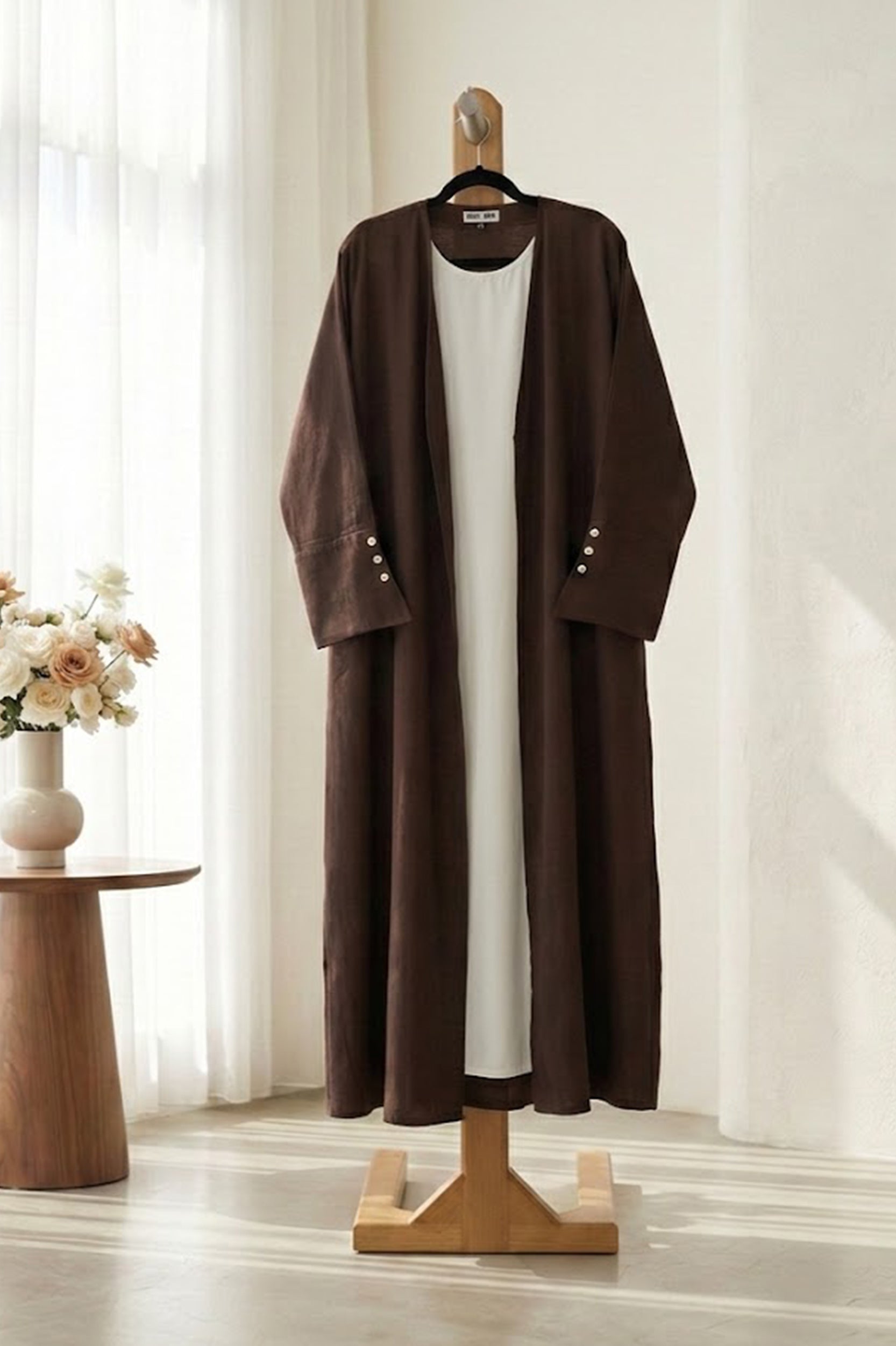 Plain color Abaya WITH INNER