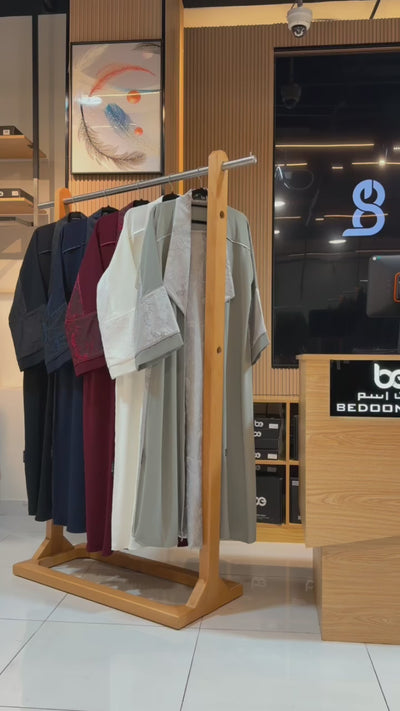 BE Jackard  flower Abaya 197